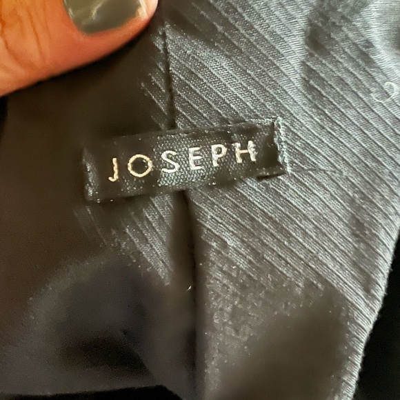 JOSEPH Black wool & cashmere modern pea coat size IT 40 or US 8 EUC - Picture 8 of 10